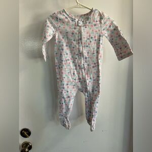 Aiden and Anais Floral Footie Onesie Size 6-9 Mos